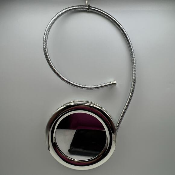 Joy Mangano Handy Hook Mirror 1X 5X Magnification Silver Gooseneck Travel 7" - Picture 4 of 8